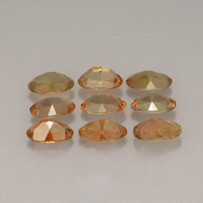 Pedras preciosas de andaluzita multicolorido natural de  ct, corte oval, VS