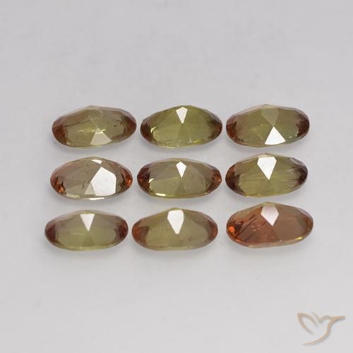 Pedras preciosas de Andaluzita Multicolorido natural de 3.67 ct, oval, VS-SI