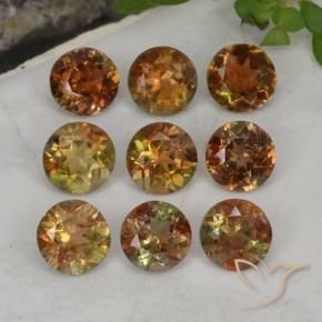 Pedras preciosas de Andaluzita Multicolorido natural de 2.37 ct, Redondo, VS-SI