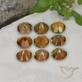 Pedras preciosas de Andaluzita Multicolorido natural de 2.37 ct, Redondo, VS-SI