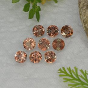 Pedras preciosas de andaluzita multicolorido natural de  ct, corte redondo, VS-SI