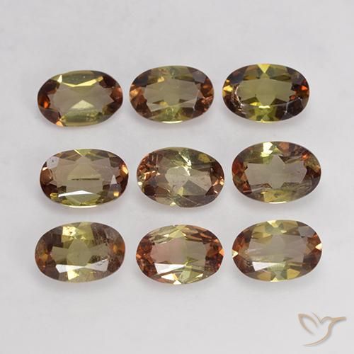 3.74ctw Natural Multicolorido Andaluzita, oval, VS-SI