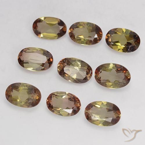 Pedras preciosas de Andaluzita Multicolorido natural de 3.74 ct, oval, VS-SI