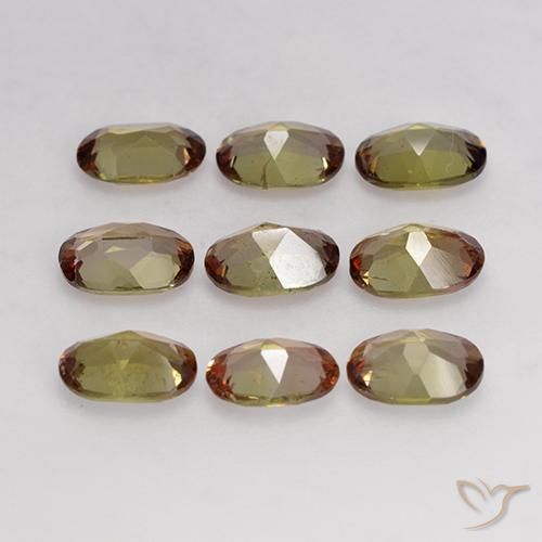 Pedras preciosas de Andaluzita Multicolorido natural de 3.74 ct, oval, VS-SI