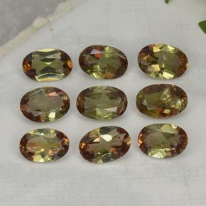 Pedras preciosas de andaluzita multicolorido natural de 3,72 ct, corte oval, VS-SI