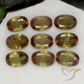 Pedras preciosas de Andaluzita Multicolorido natural de 3.78 ct, oval, VS-SI