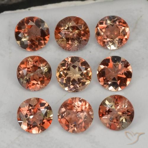 Pedras preciosas de Andaluzita Multicolorido natural de 2.35 ct, Redondo, VS-SI