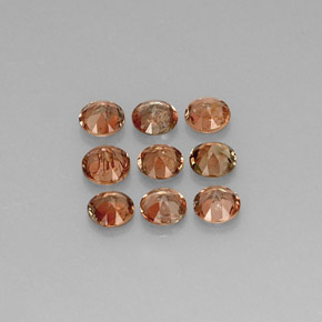 Pedras preciosas de andaluzita multicolorido natural de  ct, corte redondo, VS