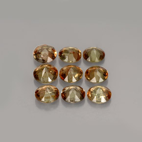 Pedras preciosas de andaluzita multicolorido natural de  ct, corte redondo, VS