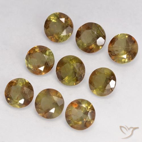 Pedras preciosas de Andaluzita Multicolorido natural de 2.19 ct, Redondo, VS