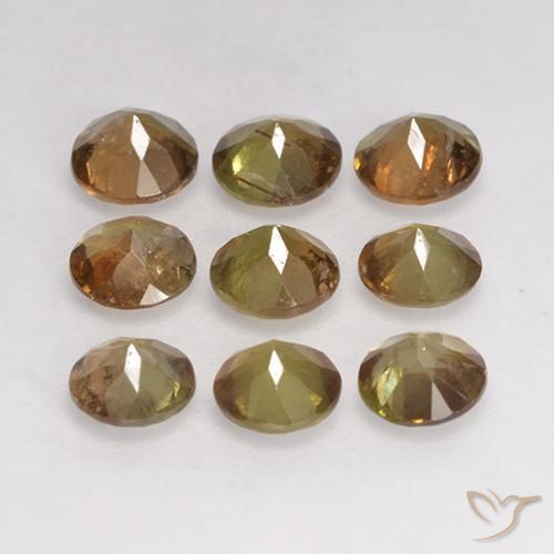 Pedras preciosas de Andaluzita Multicolorido natural de 2.19 ct, Redondo, VS