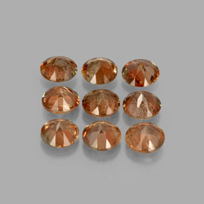 Pedras preciosas de andaluzita multicolorido natural de 2,19 ct, corte redondo, VS