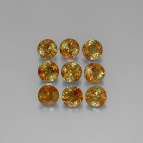 Pedras preciosas de andaluzita multicolorido natural de  ct, corte redondo, VS