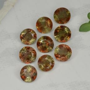 Pedras preciosas de andaluzita rosa natural de 2,16 ct, corte redondo, VS
