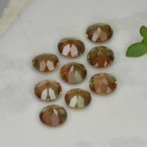 Pedras preciosas de andaluzita rosa natural de 2,16 ct, corte redondo, VS
