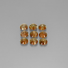 Pedras preciosas de andaluzita multicolorido natural de  ct, corte redondo, VS