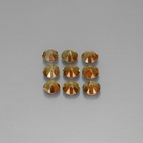 Pedras preciosas de andaluzita multicolorido natural de  ct, corte redondo, VS