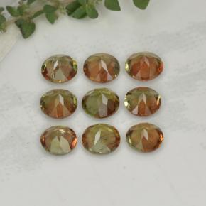Pedras preciosas de andaluzita multicolorido natural de 1,92 ct, corte redondo, VS