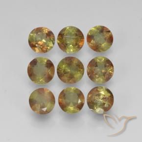 Pedras preciosas de Andaluzita Multicolorido natural de 2.19 ct, Redondo, VS