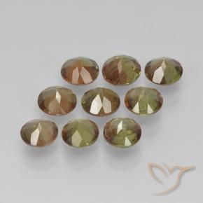 Pedras preciosas de Andaluzita Multicolorido natural de 2.19 ct, Redondo, VS