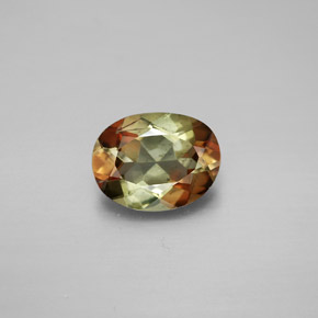 Andaluzita multicolorido natural 1,47ct, corte oval, VVS-VS