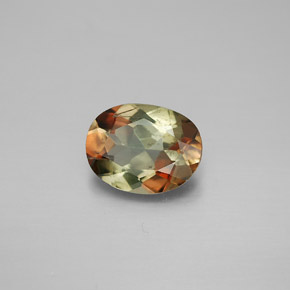 Andaluzita multicolorido natural 1,47ct, corte oval, VVS-VS