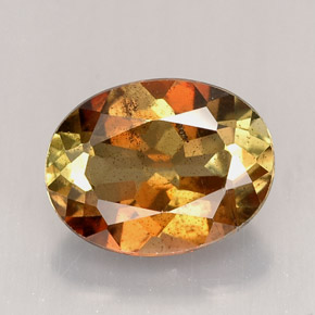 Andaluzita multicolorido natural 1,91ct, corte oval, VS