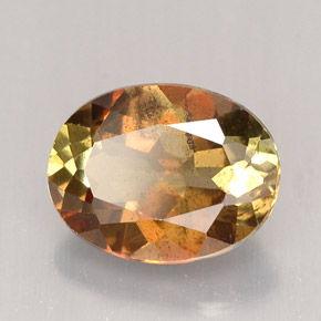 Andaluzita multicolorido natural 1,91ct, corte oval, VS