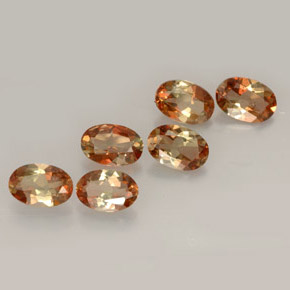 Pedras preciosas de andaluzita multicolorido natural de  ct, corte oval, VVS-VS