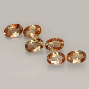 Pedras preciosas de andaluzita multicolorido natural de  ct, corte oval, VVS-VS