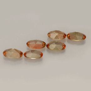 Pedras preciosas de andaluzita multicolorido natural de  ct, corte oval, VVS-VS