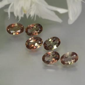 Pedras preciosas de andaluzita multicolorido natural de 2,47 ct, corte oval, VVS-VS