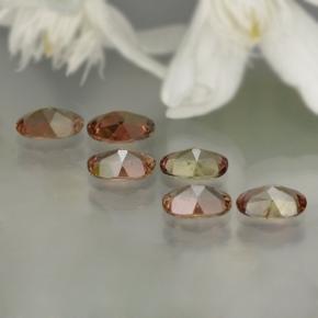 Pedras preciosas de andaluzita multicolorido natural de 2,47 ct, corte oval, VVS-VS