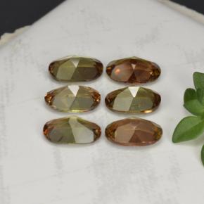 Pedras preciosas de andaluzita multicolorido natural de 2,49 ct, corte oval, VVS-VS