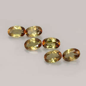 Pedras preciosas de andaluzita multicolorido natural de  ct, corte oval, VVS-VS