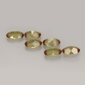 Pedras preciosas de andaluzita multicolorido natural de  ct, corte oval, VVS-VS