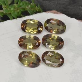 Pedras preciosas de andaluzita multicolorido natural de 2,66 ct, corte oval, VVS-VS