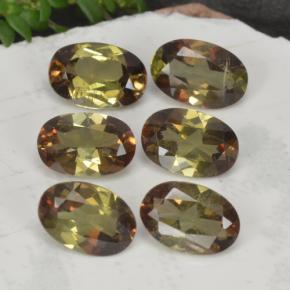 Pedras preciosas de andaluzita multicolorido natural de 2,66 ct, corte oval, VVS-VS
