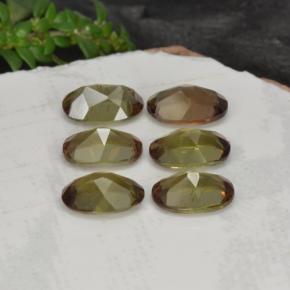 Pedras preciosas de andaluzita multicolorido natural de 2,66 ct, corte oval, VVS-VS