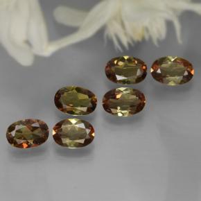 Pedras preciosas de andaluzita multicolorido natural de 2,42 ct, corte oval, VVS-VS