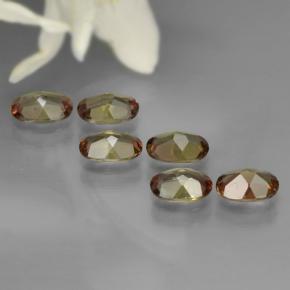 Pedras preciosas de andaluzita multicolorido natural de 2,42 ct, corte oval, VVS-VS