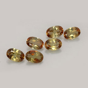 Pedras preciosas de andaluzita multicolorido natural de  ct, corte oval, VVS-VS