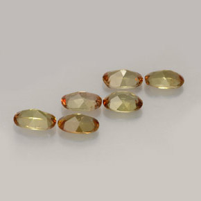 Pedras preciosas de andaluzita multicolorido natural de  ct, corte oval, VVS-VS