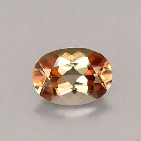 Andaluzita multicolorido natural 0,82ct, corte oval, VVS-VS