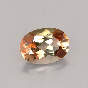 Andaluzita multicolorido natural 0,82ct, corte oval, VVS-VS