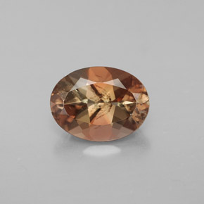 Andaluzita multicolorido natural 1,20ct, corte oval, VS-SI