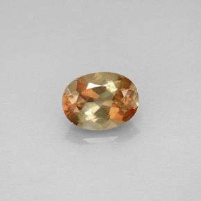 Andaluzita multicolorido natural 1,44ct, corte oval, VVS-VS