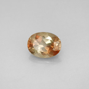 Andaluzita multicolorido natural 1,44ct, corte oval, VVS-VS
