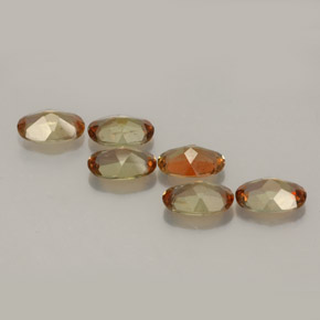 Pedras preciosas de andaluzita multicolorido natural de  ct, corte oval, VVS-VS