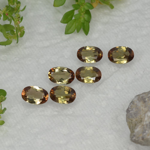 Pedras preciosas de andaluzita multicolorido natural de 2,54 ct, corte oval, VVS-VS